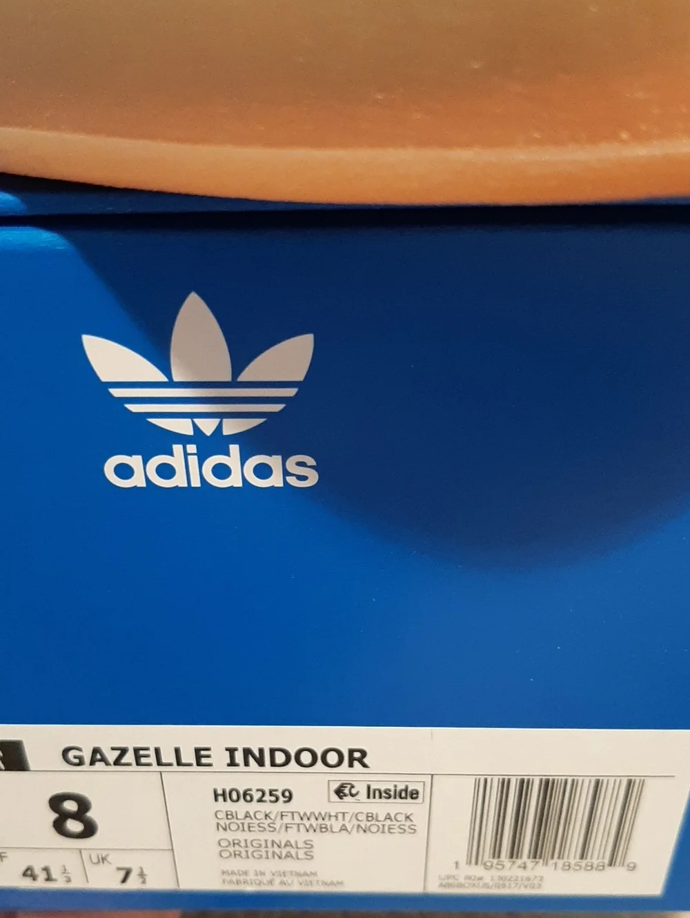 adidas Gazelle Indoor  Black White with Gum Sole NIB